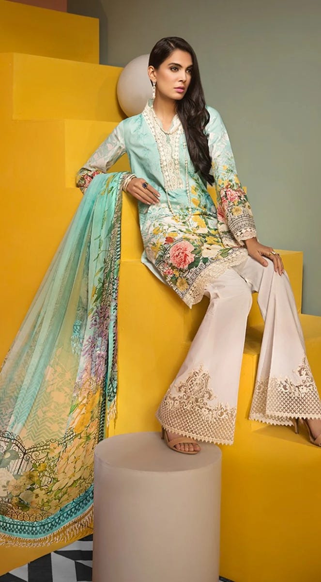 Luxury Ready to Wear Viva Lawn Collection of Anaya by Kiran Chaudhry 8A