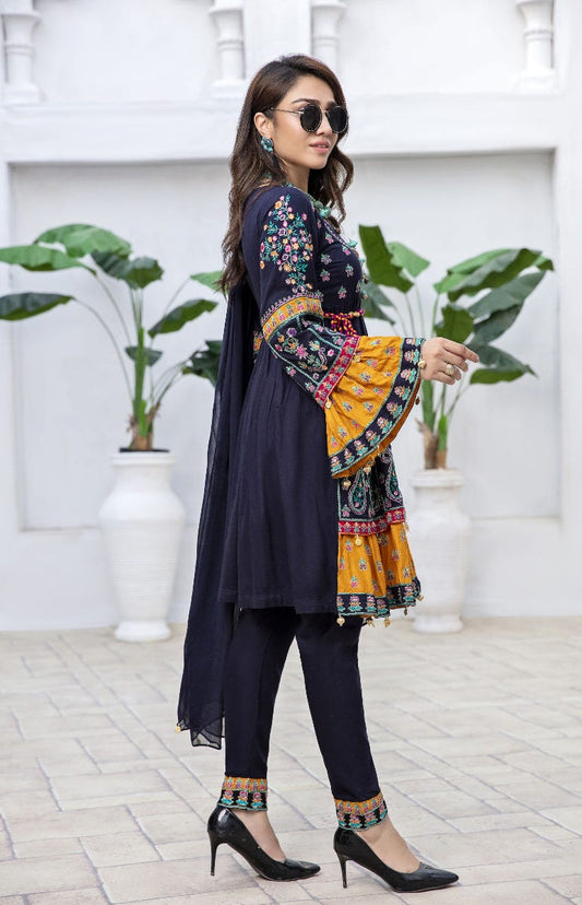 Ready to Wear Eid Collection by Simrans S4056-blue