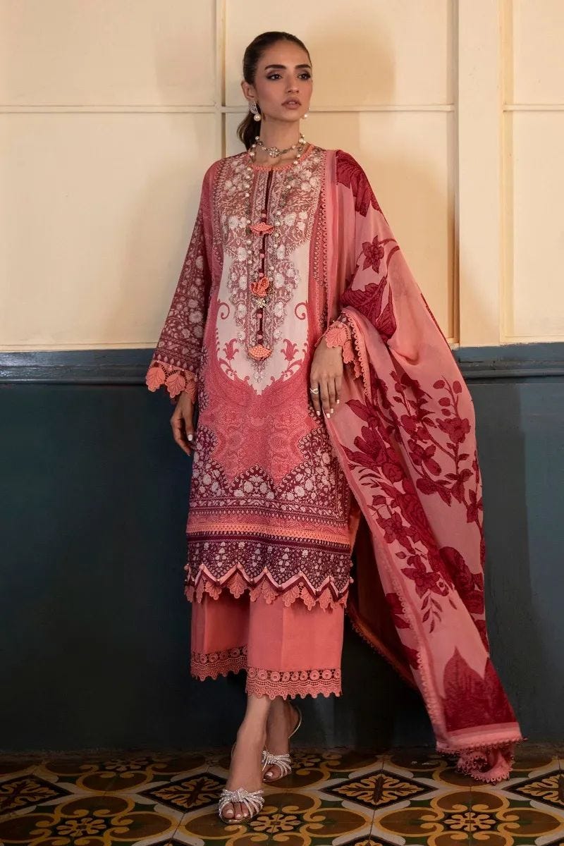 Sana Safinaz Muzlin Ready to Wear Embroidered Lawn Collection 15A