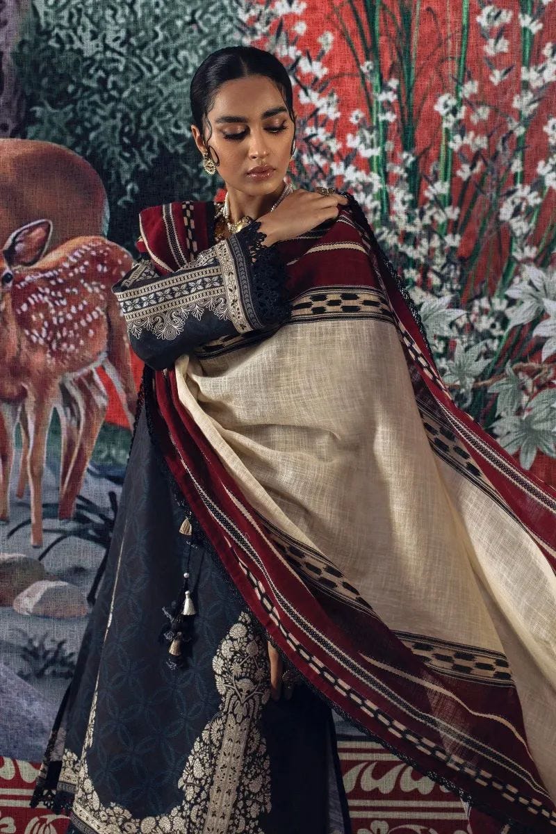 Sana Safinaz Mahay Ready to Wear 3 Pcs Winter Collection 15A