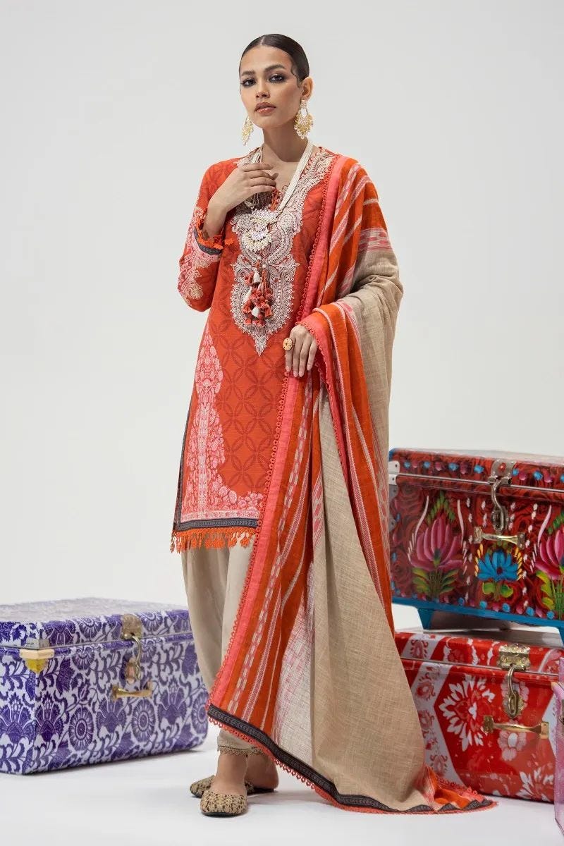 Sana Safinaz Mahay Ready to Wear 3 Pcs Winter Collection 15B