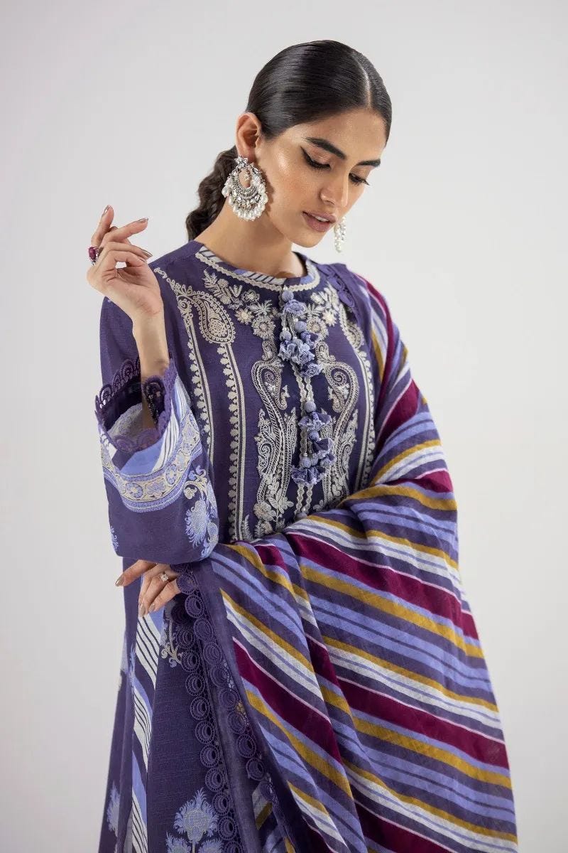 Sana Safinaz Mahay Ready to Wear 3 Pcs Winter Collection 17B