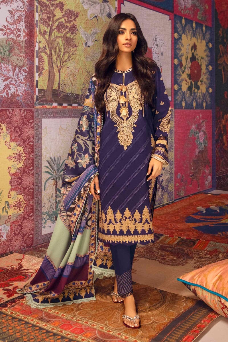 Sana Safinaz 3 Pcs Mahay Ready to Wear Lawn Collection 19B