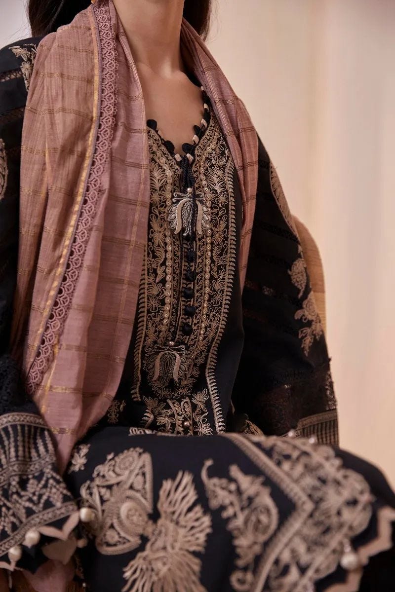 Sana Safinaz Muzlin Ready to Wear Embroidered Lawn Collection 01A