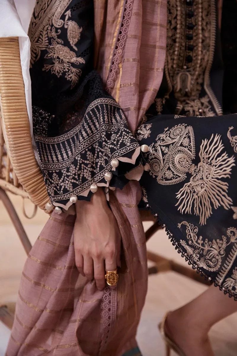 Sana Safinaz Muzlin Ready to Wear Embroidered Lawn Collection 01A