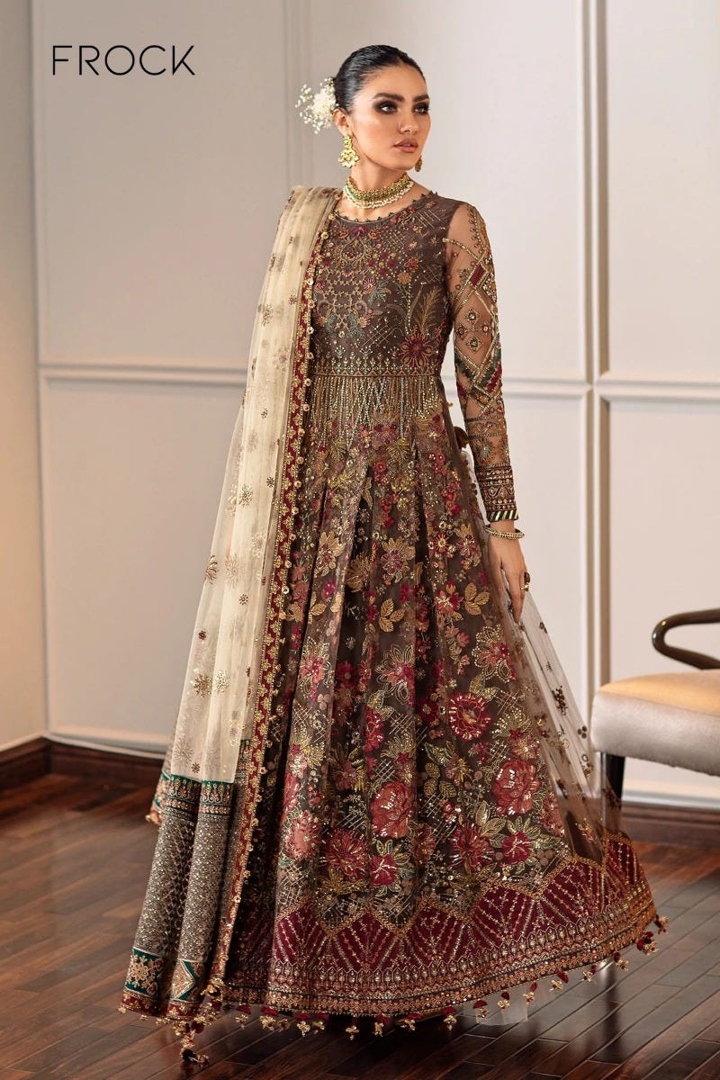 BAROQUE Chantelle Luxury Embroidered Net frock 02