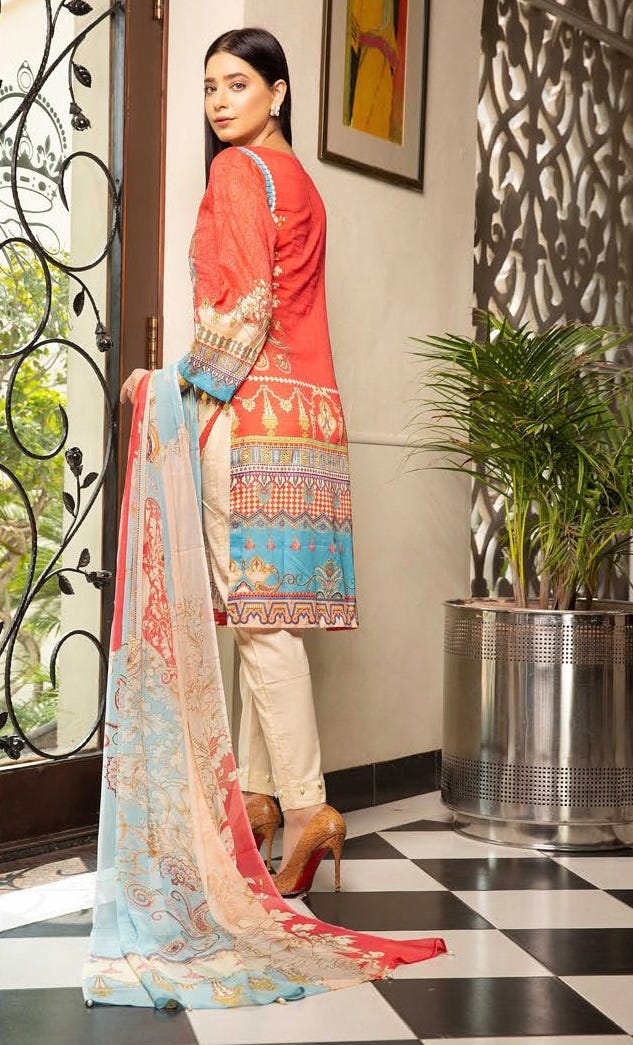 Ready to Wear 3 Pcs Embroidered Lawn Collection 02