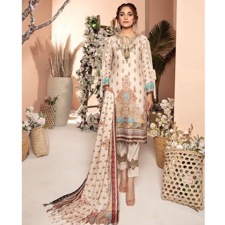 Winter Ready to Wear 3 Pcs Dress by Mona 09