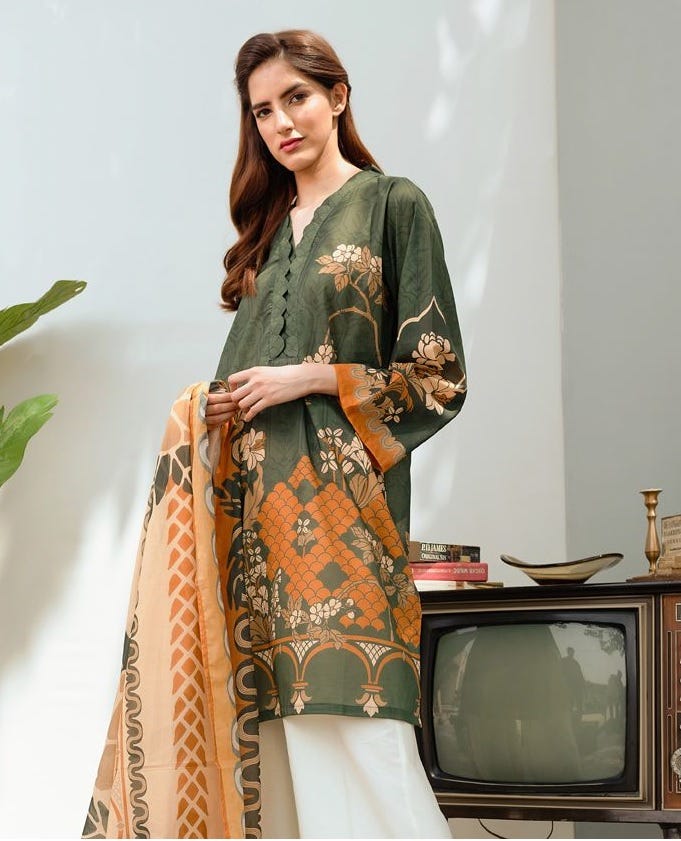 Premium Digital Lawn Collection by Cross Stitched 08