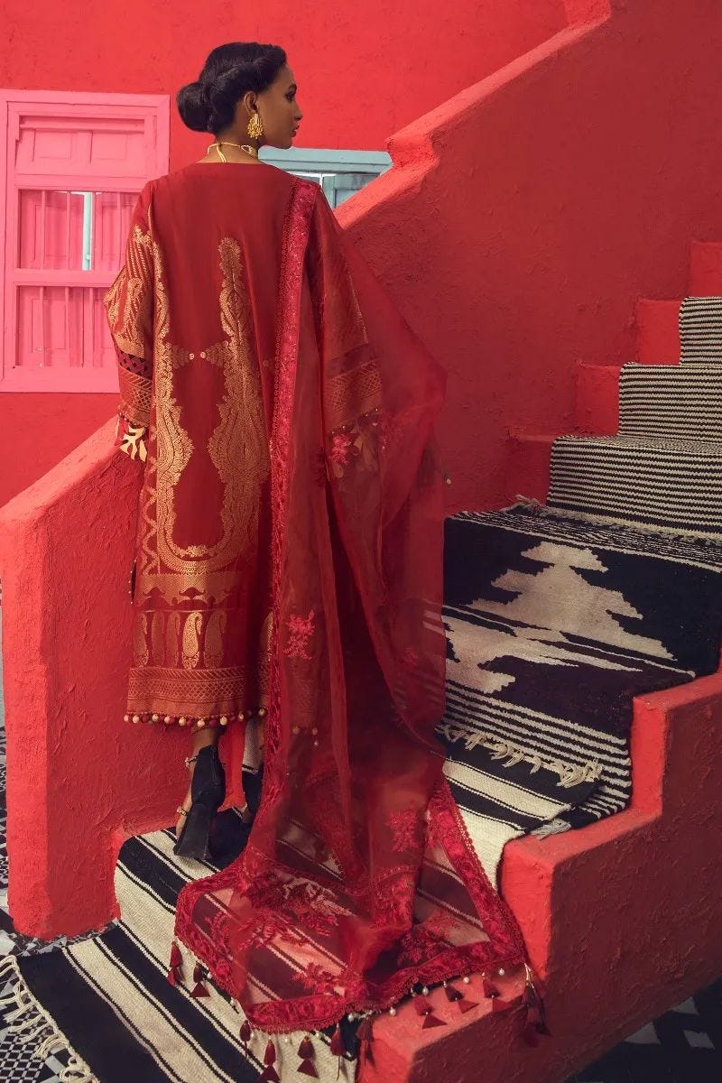 Sana Safinaz Winter Woven Ready to Wear Collection 02A