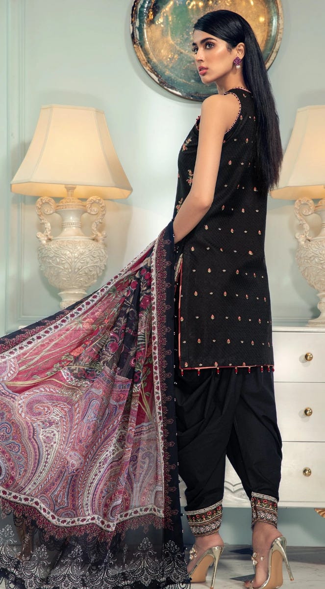 Luxury Lawn Ready to Wear 3 Pcs Dress of Anaya by Kiran Chaudhry 4B