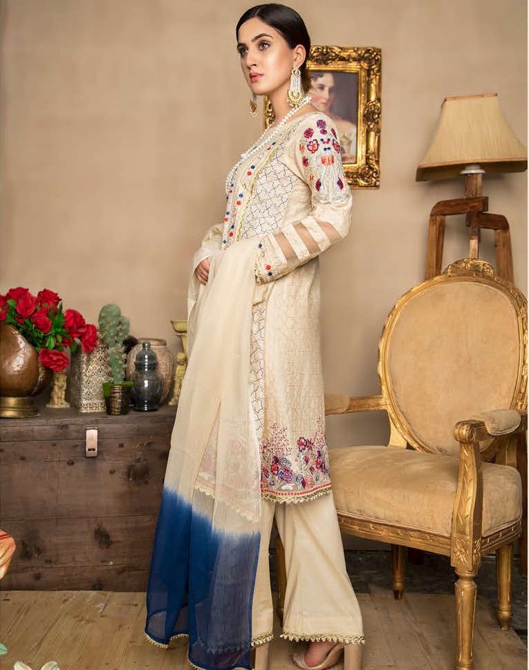 Festive Ready to Wear embroidered lawn Dress by Simrans 04