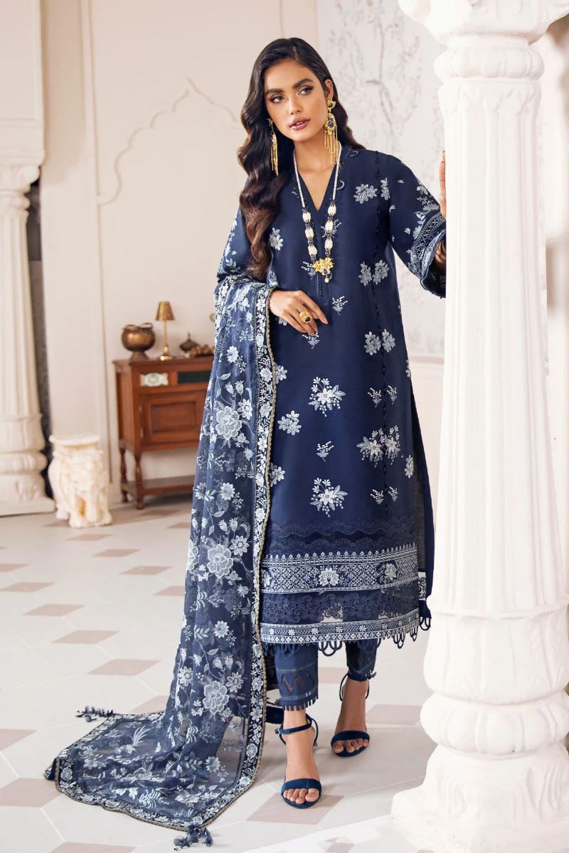 Baroque Swiss Lawn Ready to Wear Emrbroidered Collection 06