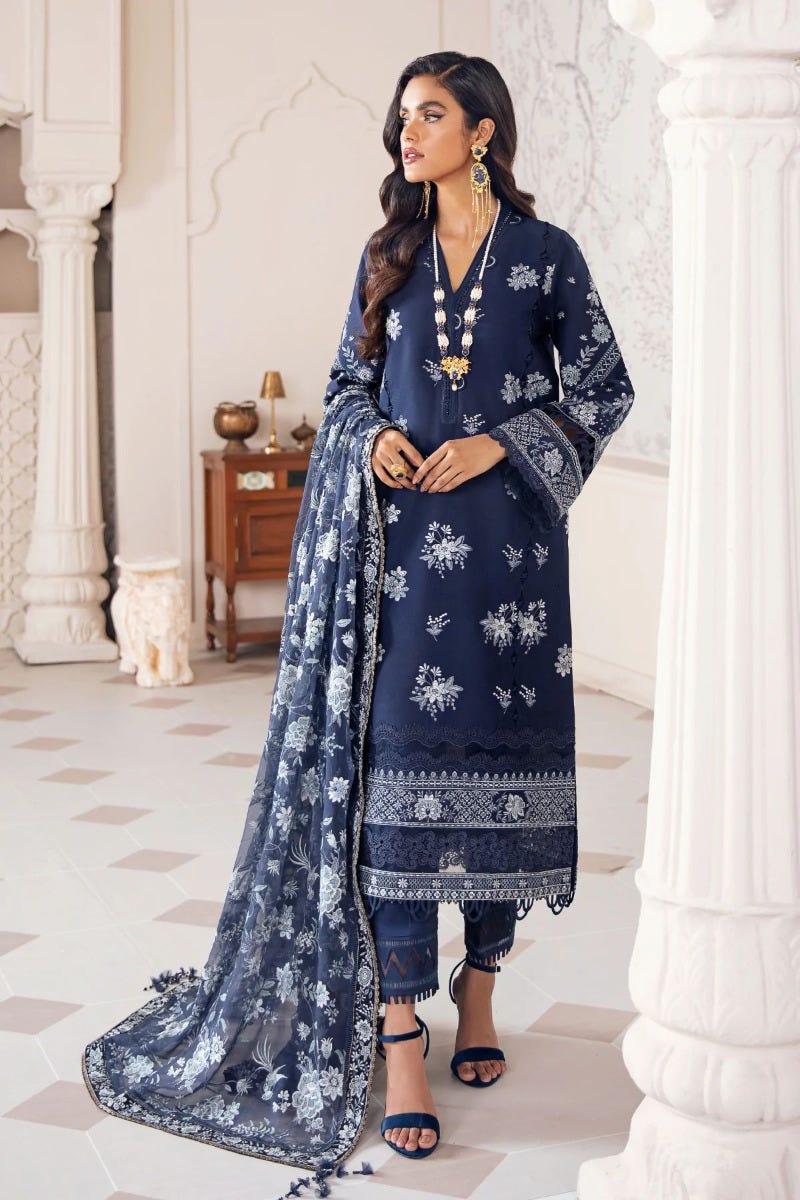 Baroque Swiss Lawn Ready to Wear Emrbroidered Collection 06