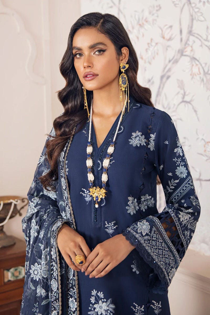 Baroque Swiss Lawn Ready to Wear Emrbroidered Collection 06