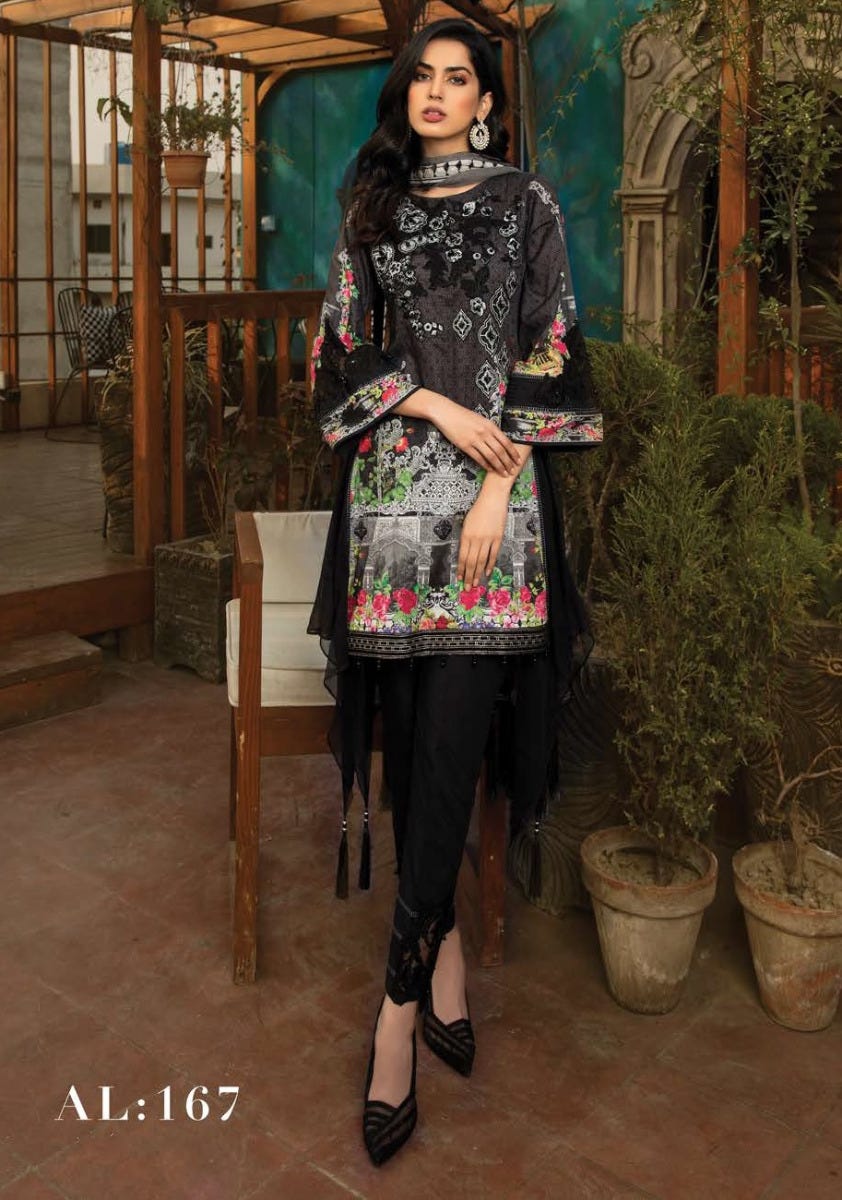 Simrans Ready to Wear Embroidered lawn Dress Al-167
