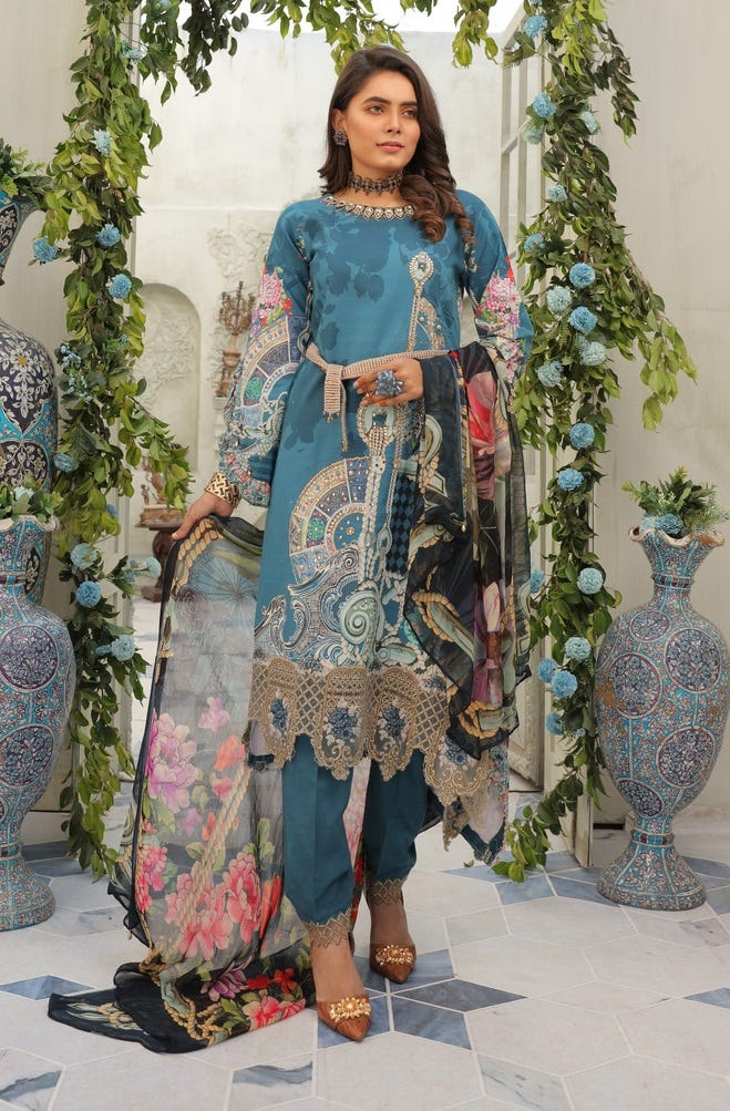 Luxury Eid Lawn Ready to Wear Collection by Simrans S-2044
