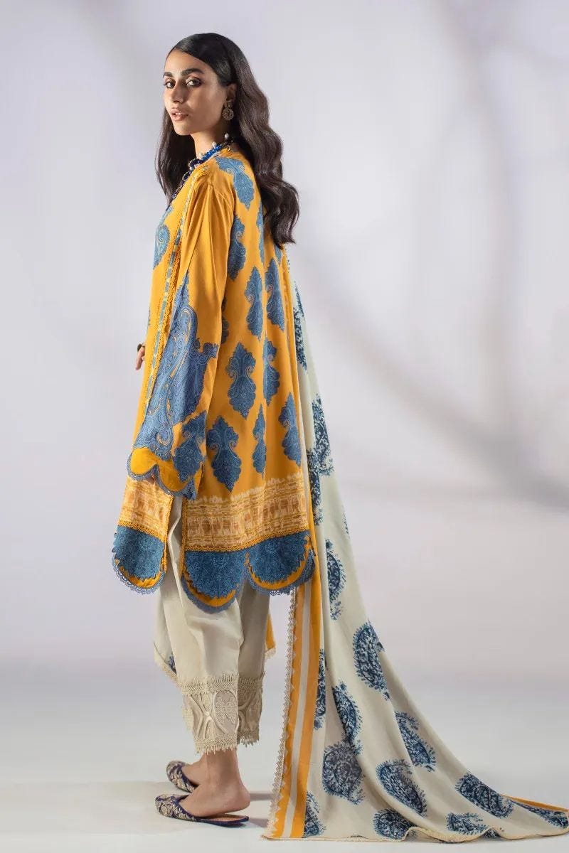 Sana Safinaz Mahay Ready to Wear 3 Pcs Winter Collection 03B