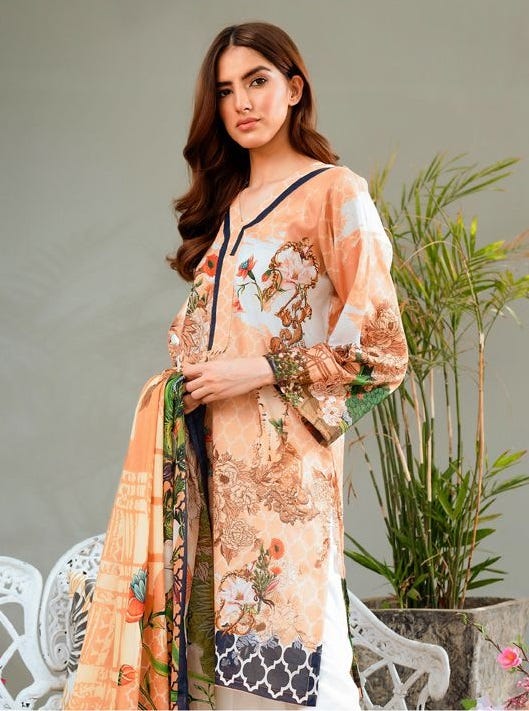 Premium Digital Lawn Collection by Cross Stitched 01