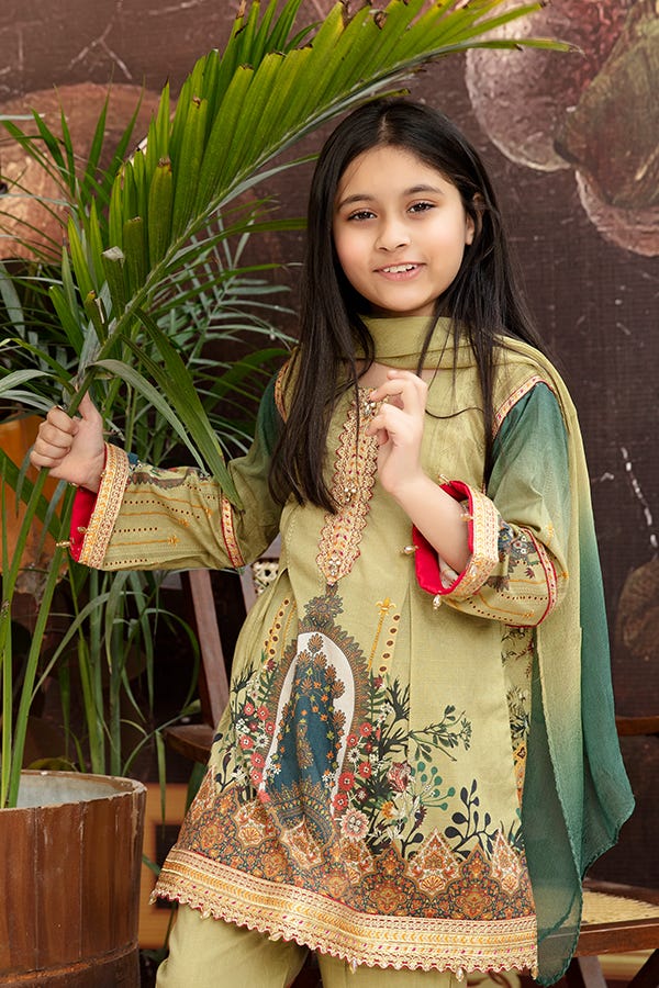 Girls Lawn Ready to Wear 3 Pcs Collection by Mona 01