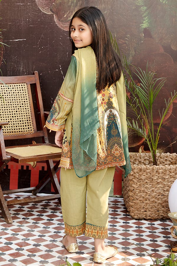 Girls Lawn Ready to Wear 3 Pcs Collection by Mona 01