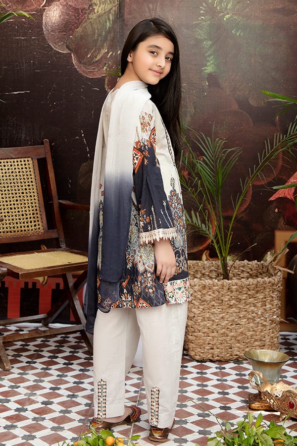 Girls Lawn Ready to Wear 3 Pcs Collection by Mona 02