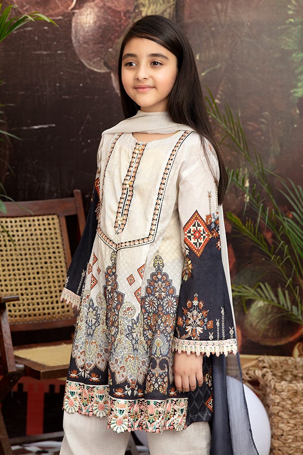 Girls Lawn Ready to Wear 3 Pcs Collection by Mona 02