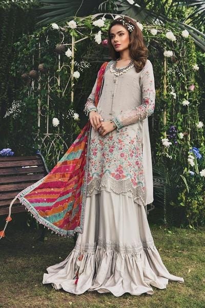 Maria B Sateen Ready to Wear Dress