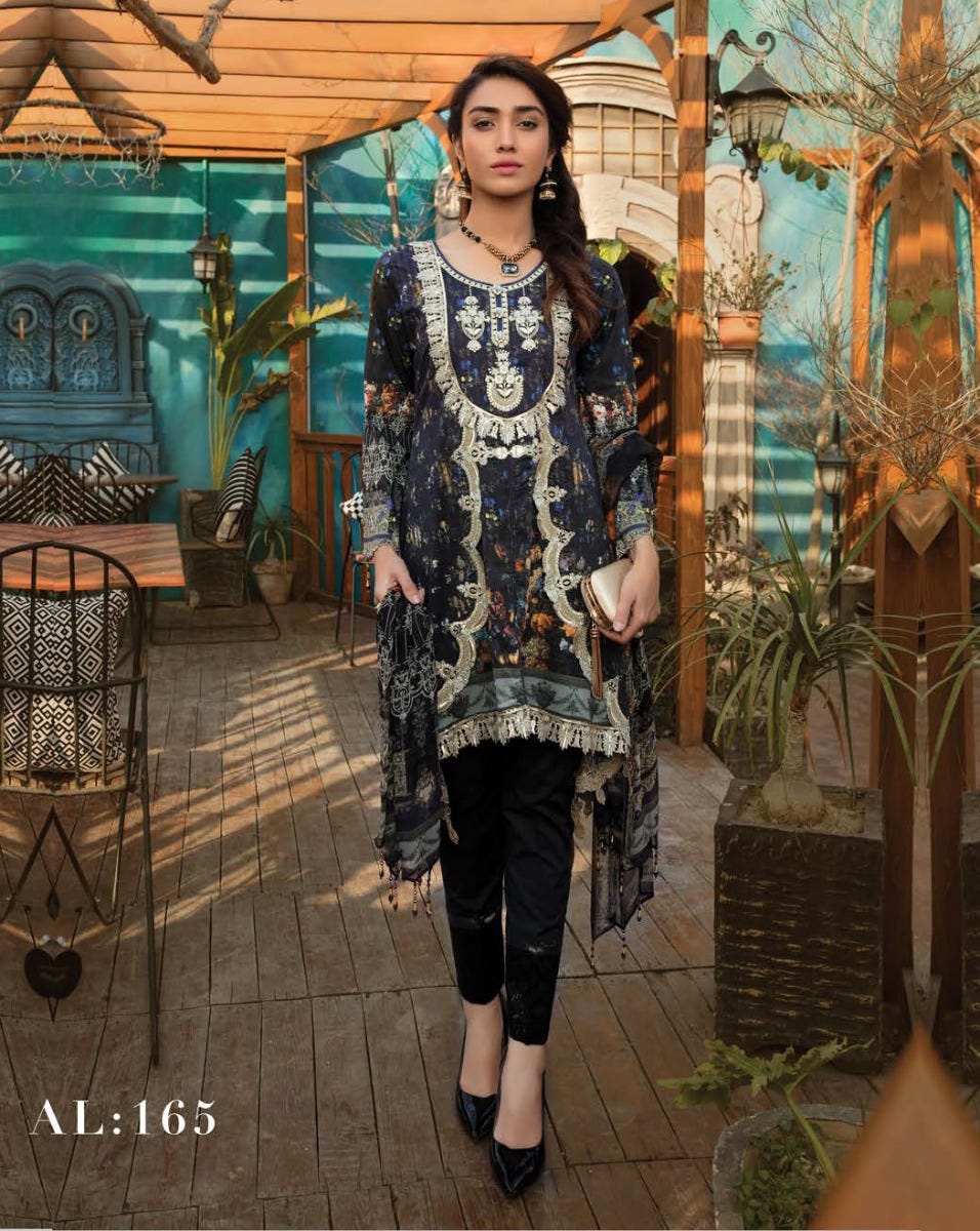 Simrans Ready to Wear Embroidered lawn Dress Al-165