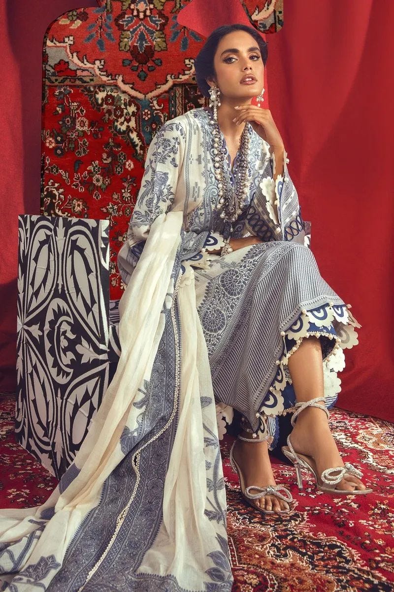 Sana Safinaz Winter Woven Ready to Wear Collection 4B