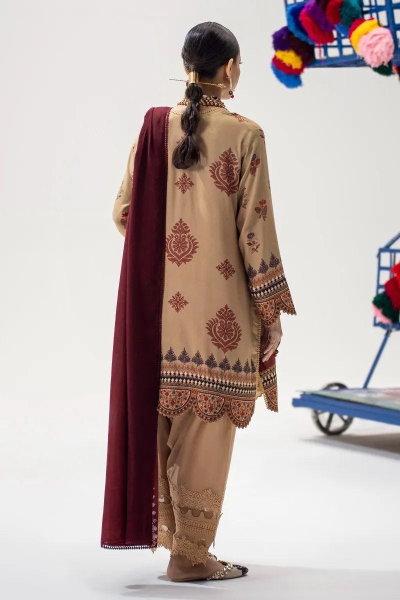 Sana Safinaz Mahay Ready to Wear 3 Pcs Winter Collection 04B
