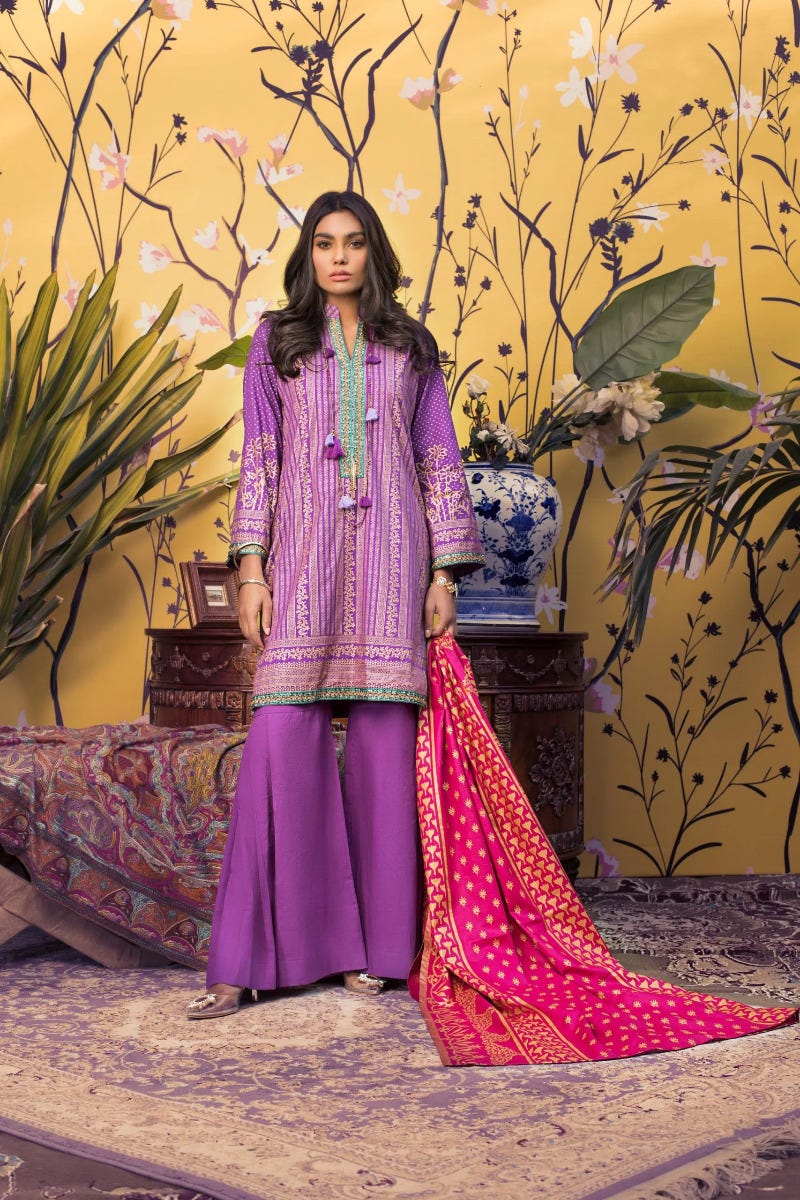 Ready to Wear Banarsi Printed Lawn Collection by Zs Textiles B5-5
