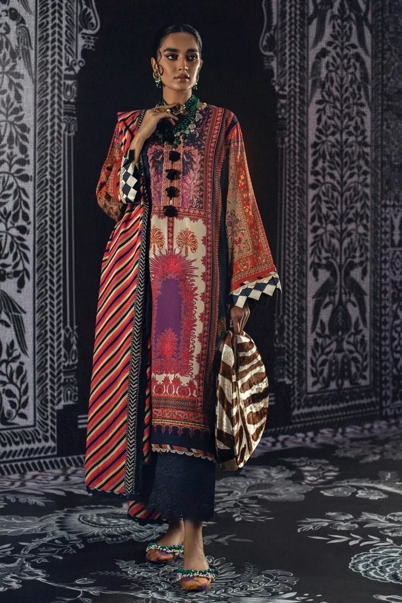 Sana Safinaz Mahay Ready to Wear 3 Pcs Winter Collection 05A