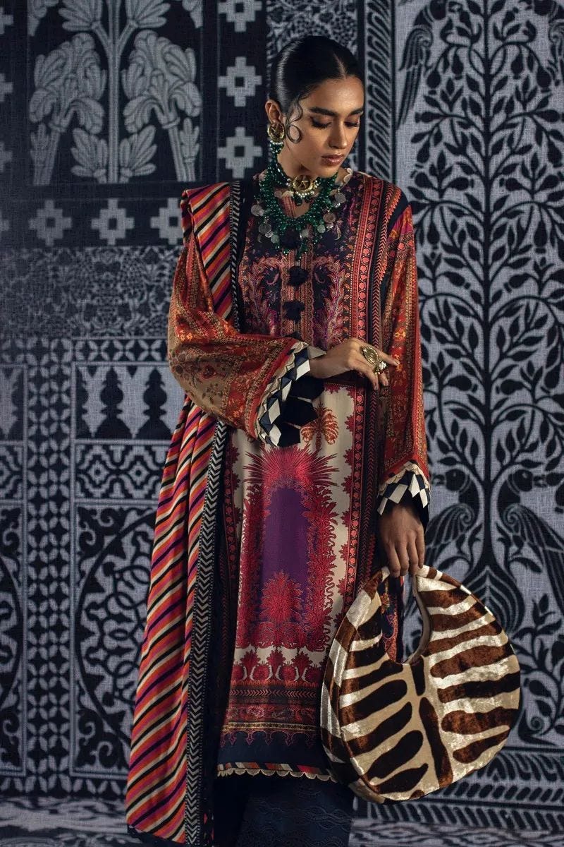 Sana Safinaz Mahay Ready to Wear 3 Pcs Winter Collection 05A