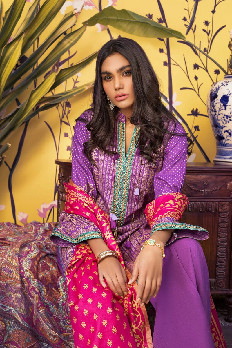 Ready to Wear Banarsi Printed Lawn Collection by Zs Textiles B5-5