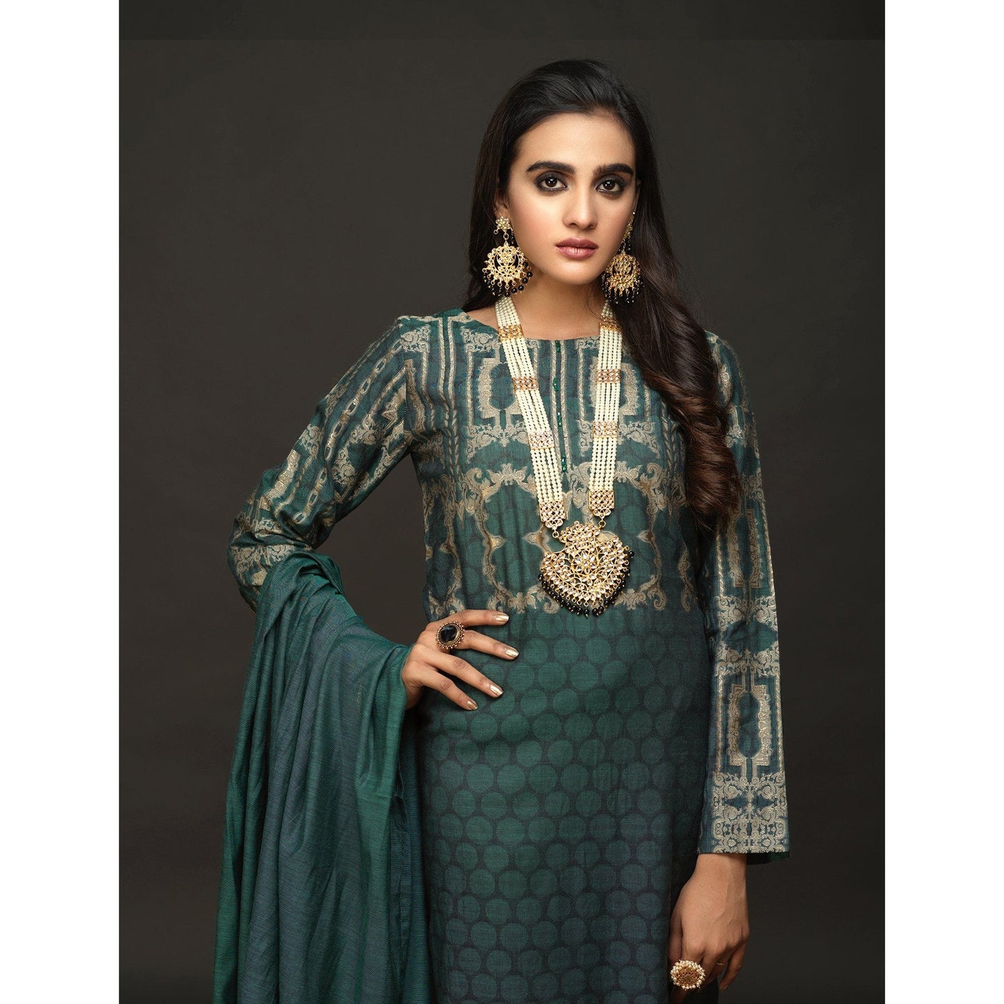 Jacquard Ready to Wear Dress by Salitex