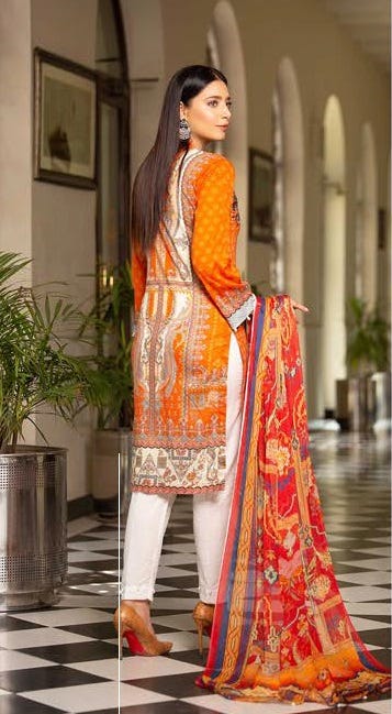 Ready to Wear 3 Pcs Embroidered Lawn Collection 06