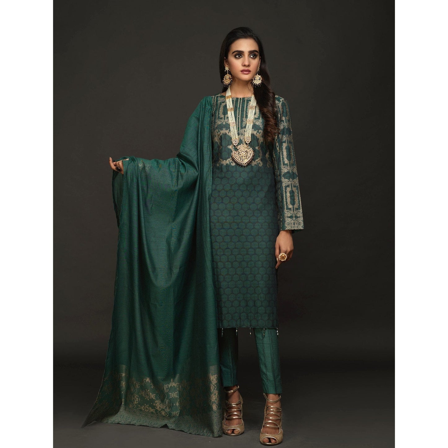 Jacquard Ready to Wear Dress by Salitex