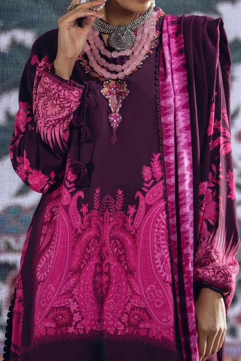 Sana Safinaz Mahay Ready to Wear 3 Pcs Winter Collection 06A