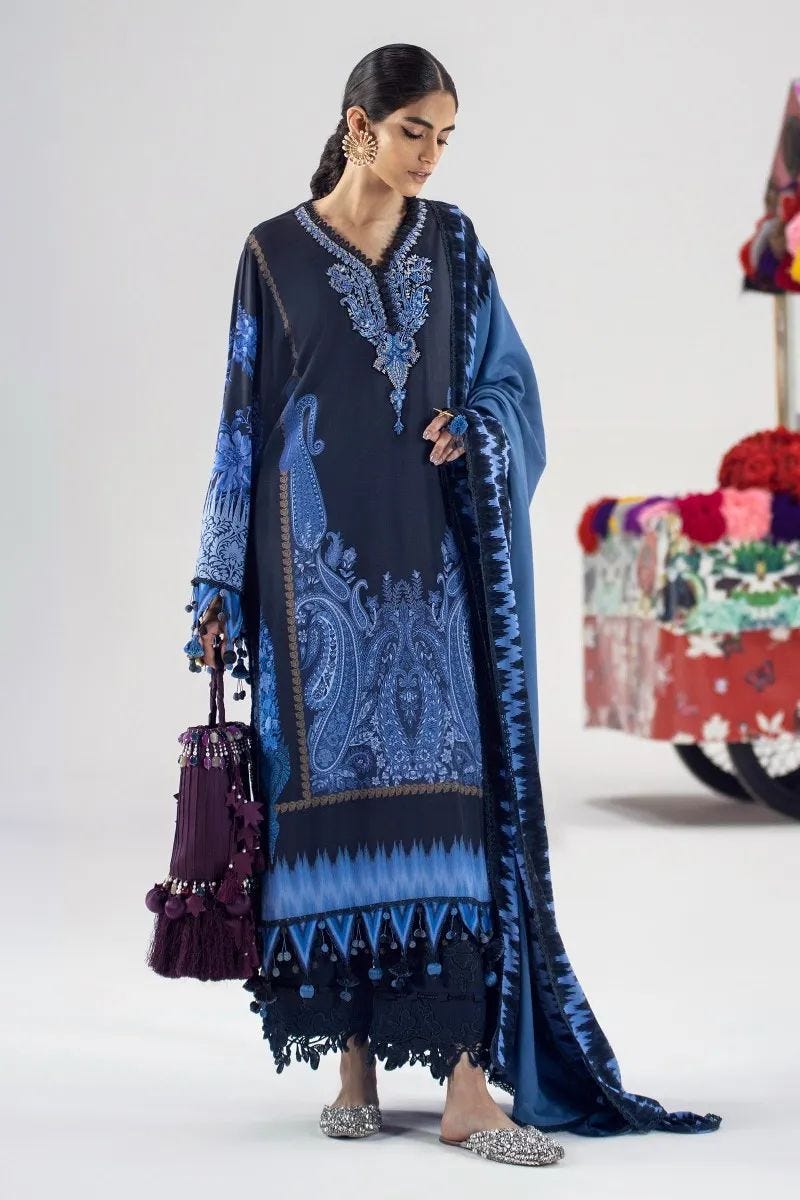 Sana Safinaz Mahay Ready to Wear 3 Pcs Winter Collection 06B