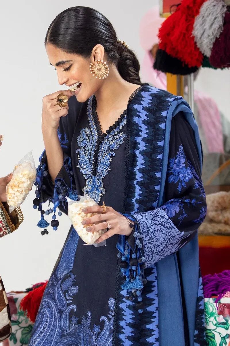 Sana Safinaz Mahay Ready to Wear 3 Pcs Winter Collection 06B