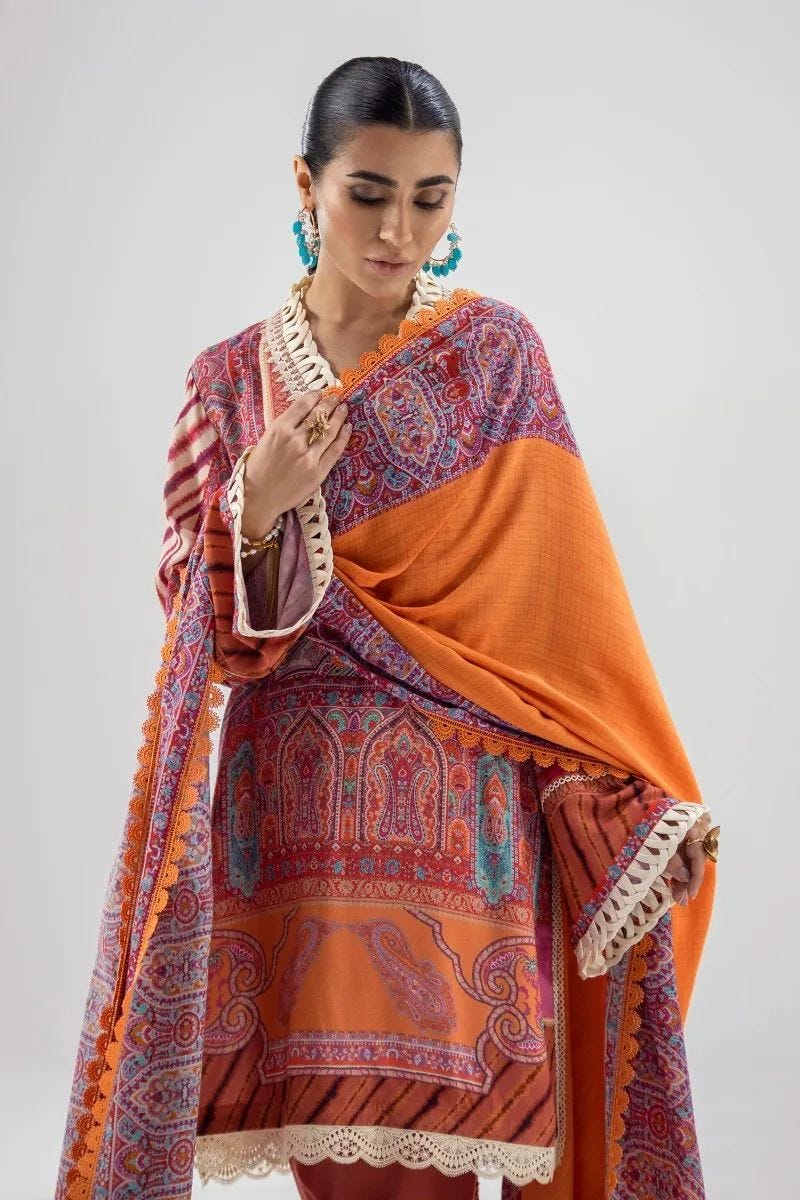 Sana Safinaz Mahay Ready to Wear 3 Pcs Winter Collection 07B