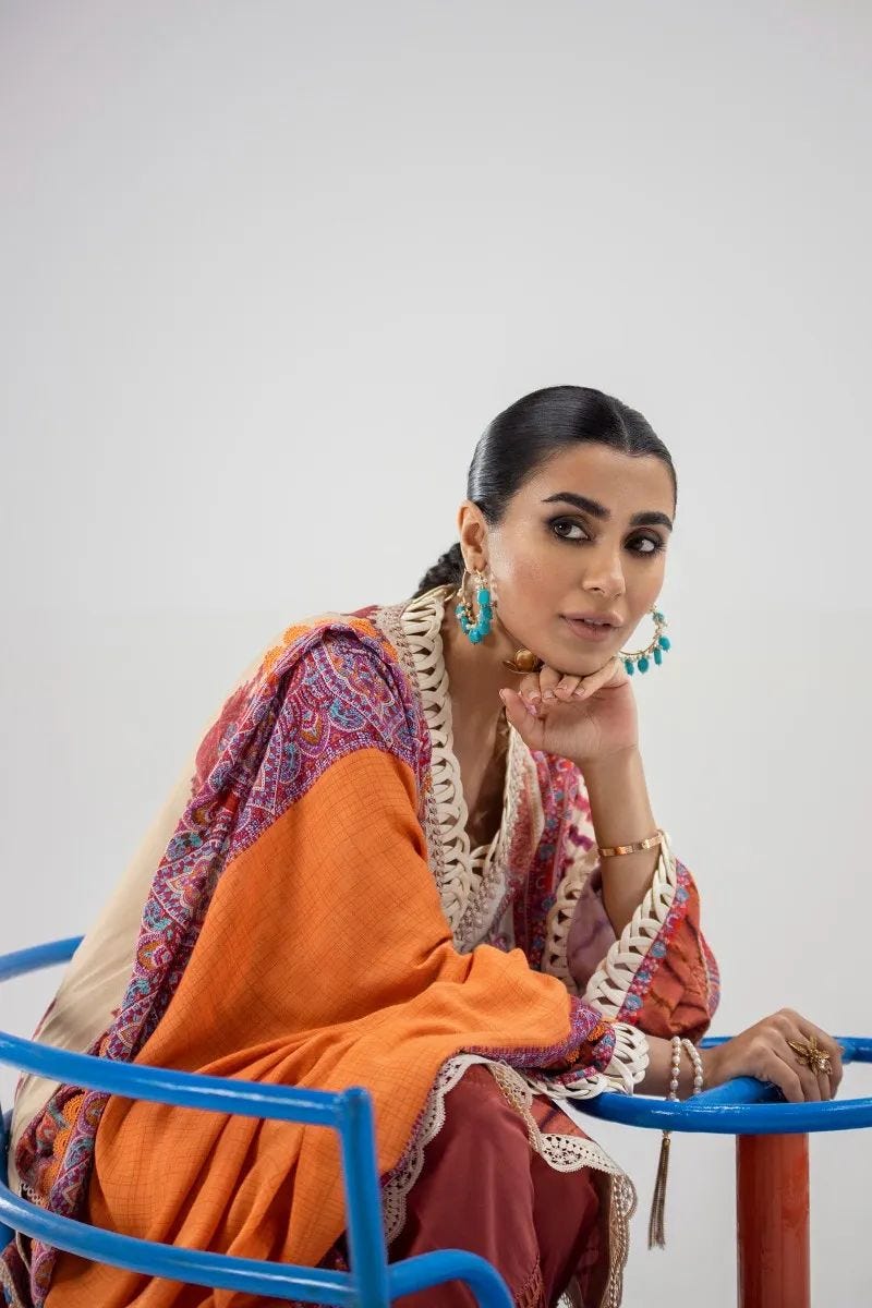 Sana Safinaz Mahay Ready to Wear 3 Pcs Winter Collection 07B