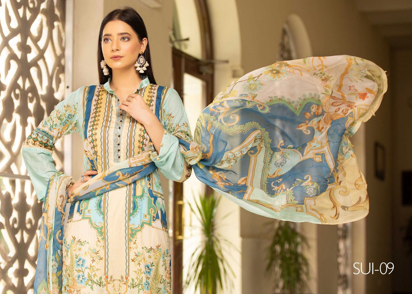 Ready to Wear 3 Pcs Embroidered Lawn Collection 08