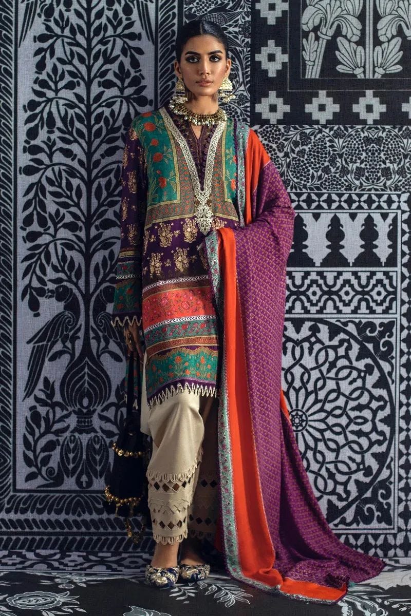 Sana Safinaz Mahay Ready to Wear 3 Pcs Winter Collection 09A