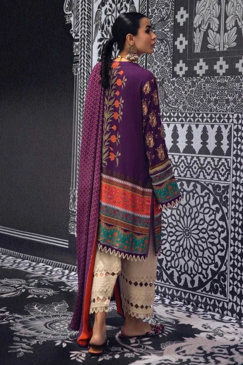 Sana Safinaz Mahay Ready to Wear 3 Pcs Winter Collection 09A