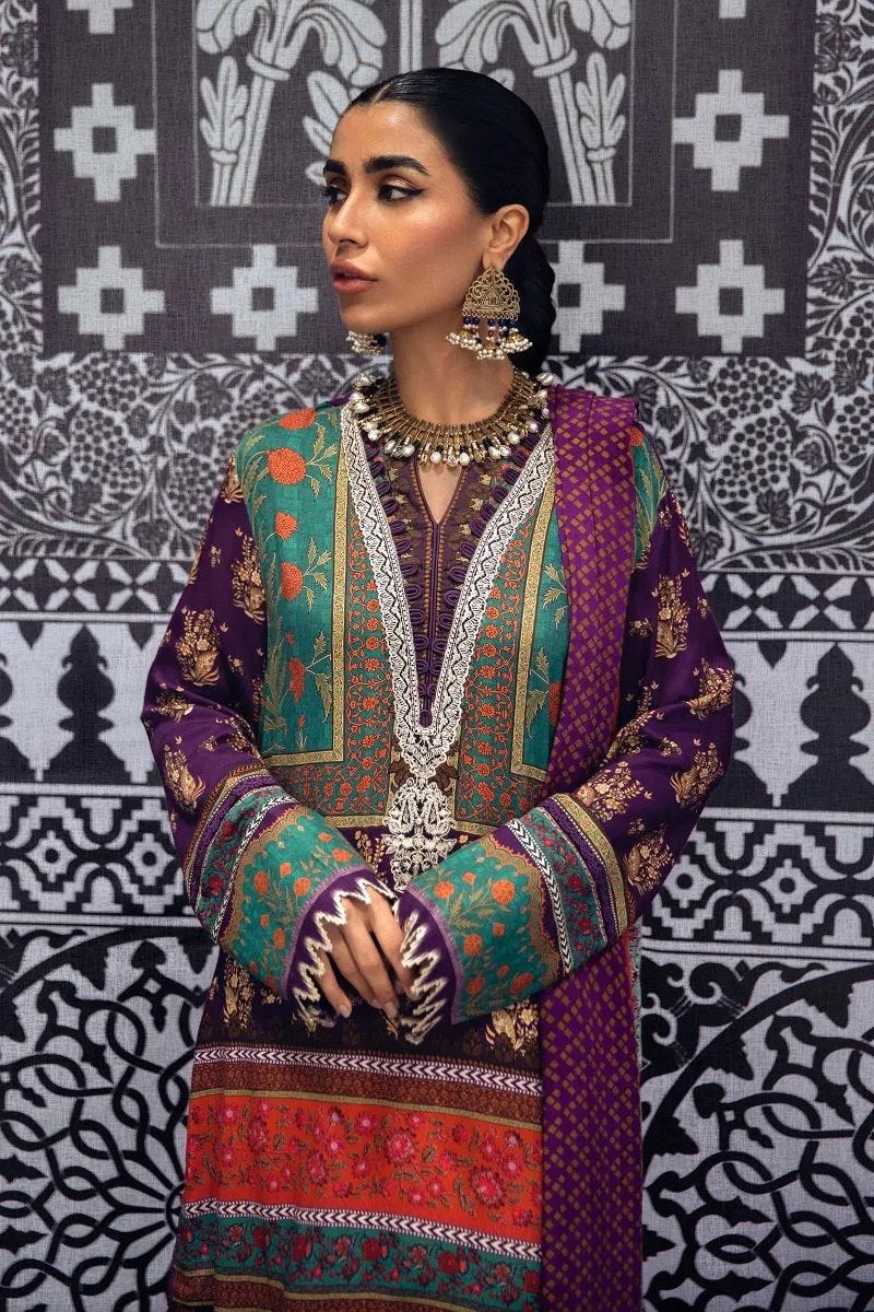 Sana Safinaz Mahay Ready to Wear 3 Pcs Winter Collection 09A