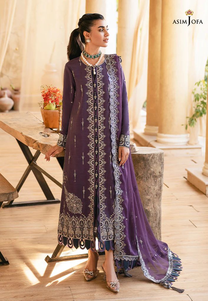 asim jofa purple dress Purple Embroidered Lehenga Choli: Asim Jofa Pakistani Formal Dress