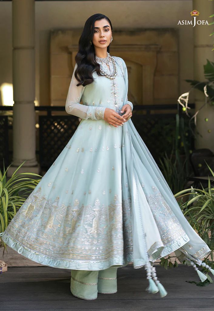 asim jofa blue dress Asim Jofa Luxury Premium Collection – myshopusa.com main image 1