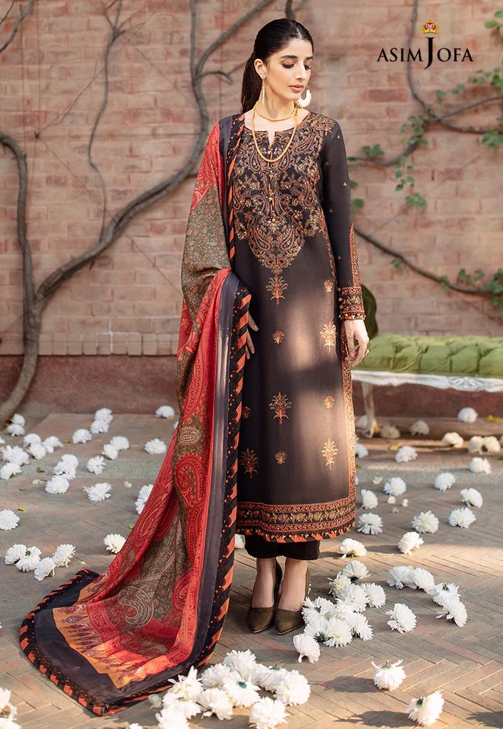 3pc Ready to Wear Marina Dress by Asim Jofa 01